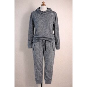 Aerie Womens Jogger Pants Heather Gray Drawstring Waist Zippers Size M